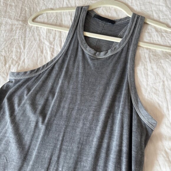 KES Racer Back Tank Dress In Graphite Gray Small - Picture 3 of 5